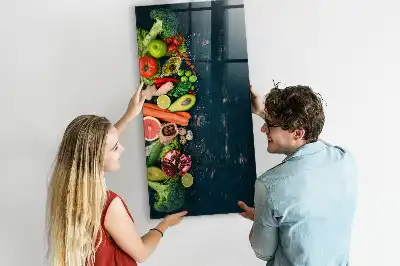 Quadro magnético com caneta e design de mesa vegana