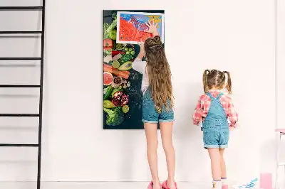 Quadro magnético com caneta e design de mesa vegana