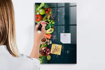 Quadro magnético com caneta e design de mesa vegana