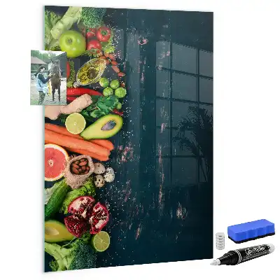 Quadro magnético com caneta e design de mesa vegana