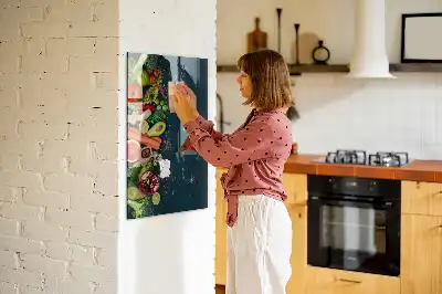 Quadro magnético com caneta e design de mesa vegana