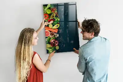 Quadro magnético com caneta e design de mesa vegana