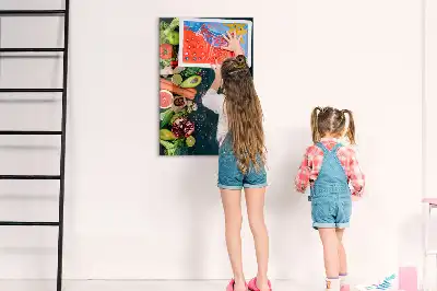 Quadro magnético com caneta e design de mesa vegana