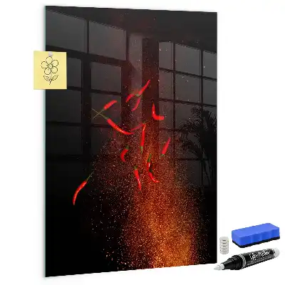 Quadro magnético para desenhar pimenta malagueta