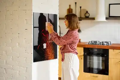 Quadro magnético para desenhar pimenta malagueta