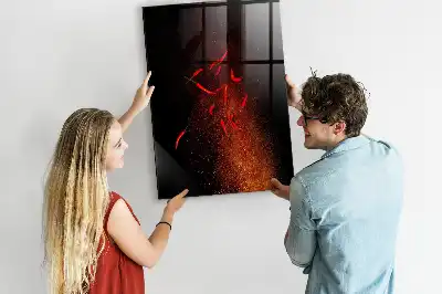Quadro magnético para desenhar pimenta malagueta