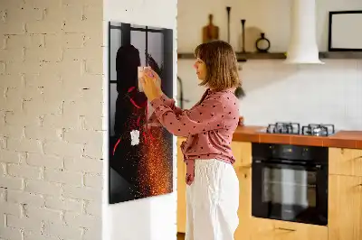 Quadro magnético para desenhar pimenta malagueta