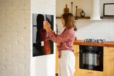 Quadro magnético para desenhar pimenta malagueta