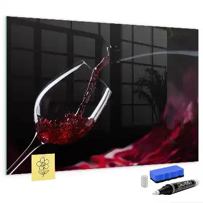 Quadro magnético de apagar a seco vinho