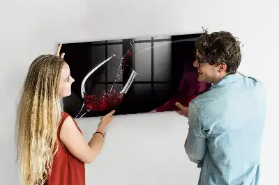 Quadro magnético de apagar a seco vinho