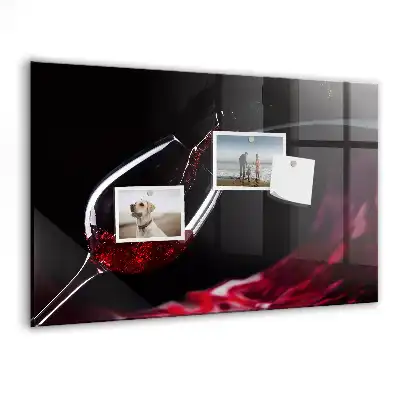 Quadro magnético de apagar a seco vinho