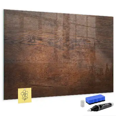Quadro magnético com caneta acabamento em madeira antiga