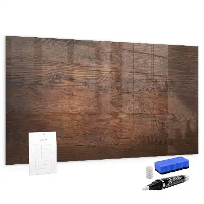 Quadro magnético com caneta acabamento em madeira antiga