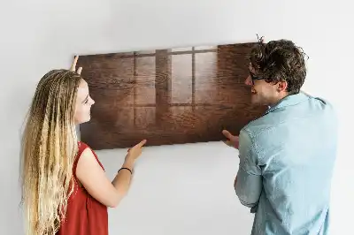 Quadro magnético com caneta acabamento em madeira antiga
