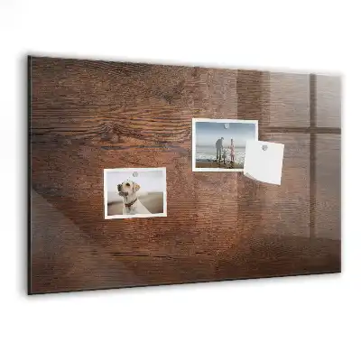 Quadro magnético com caneta acabamento em madeira antiga