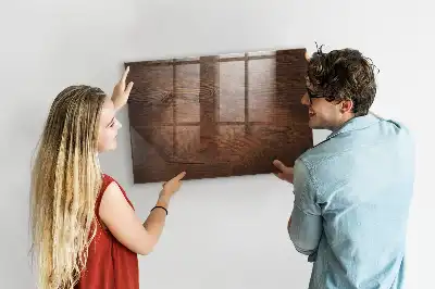 Quadro magnético com caneta acabamento em madeira antiga