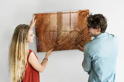 Quadro magnético com caneta e design de tronco de árvore antigo