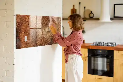 Quadro magnético com caneta e design de tronco de árvore antigo