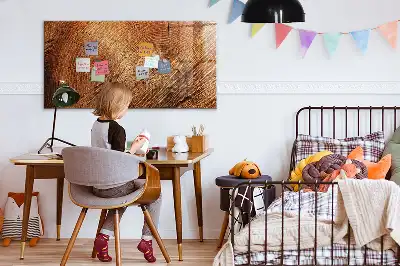Quadro magnético com caneta e design de tronco de árvore antigo
