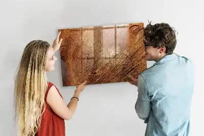 Quadro magnético com caneta e design de tronco de árvore antigo