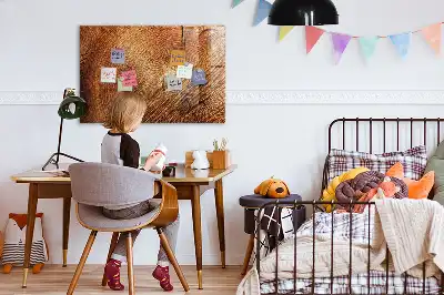 Quadro magnético com caneta e design de tronco de árvore antigo