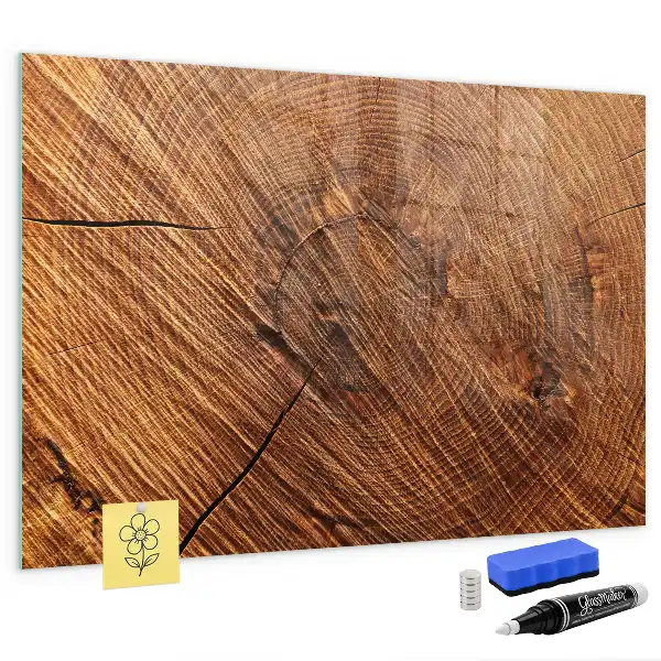 Quadro magnético de apagar a seco em formato de árvore decorativa