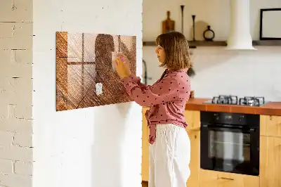 Quadro magnético de apagar a seco em formato de árvore decorativa
