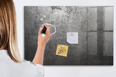 Quadro magnético de apagar a seco com parede de metal