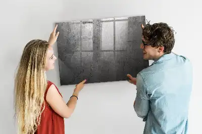 Quadro magnético de apagar a seco com parede de metal
