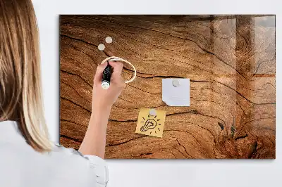 Quadro magnético com caneta madeira antiga