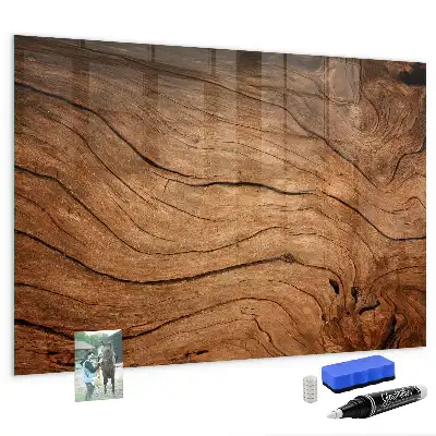 Quadro magnético com caneta madeira antiga