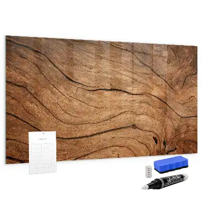 Quadro magnético com caneta madeira antiga