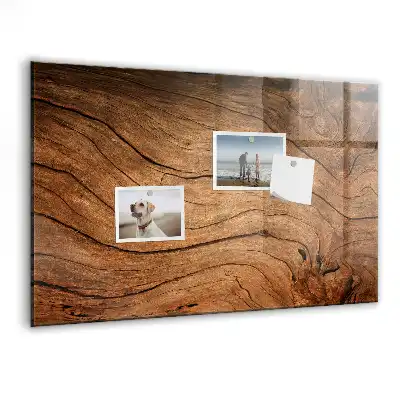 Quadro magnético com caneta madeira antiga