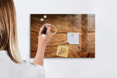 Quadro magnético com caneta madeira antiga