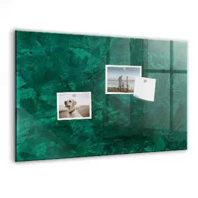 Quadro magnético de apagar a seco na cor verde esmeralda
