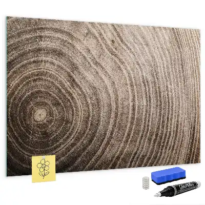 Quadro magnético com caneta modelo tronco de árvore