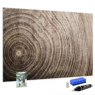 Quadro magnético com caneta modelo tronco de árvore