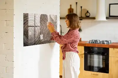 Quadro magnético com caneta modelo tronco de árvore