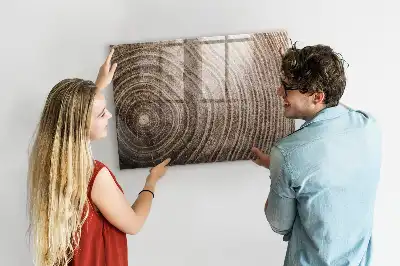 Quadro magnético com caneta modelo tronco de árvore