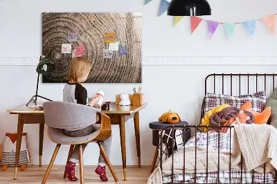 Quadro magnético com caneta modelo tronco de árvore
