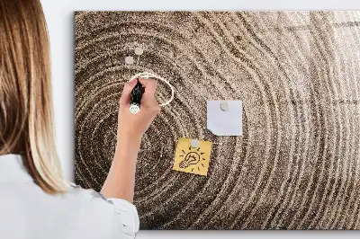 Quadro magnético com caneta modelo tronco de árvore
