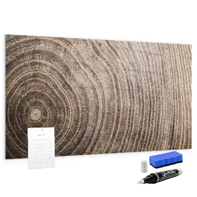 Quadro magnético com caneta modelo tronco de árvore
