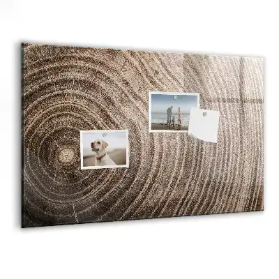 Quadro magnético com caneta modelo tronco de árvore