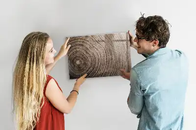 Quadro magnético com caneta modelo tronco de árvore