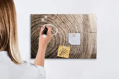 Quadro magnético com caneta modelo tronco de árvore