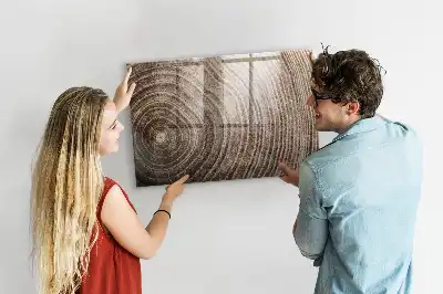 Quadro magnético com caneta modelo tronco de árvore