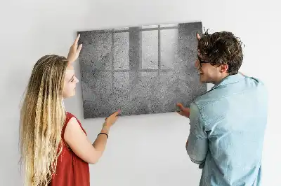 Quadro magnético com caneta estilo parede industrial
