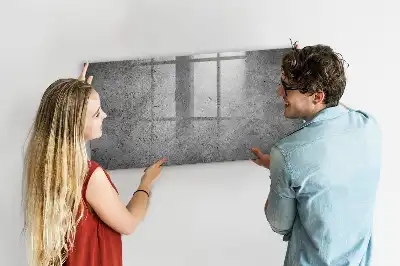 Quadro magnético com caneta estilo parede industrial