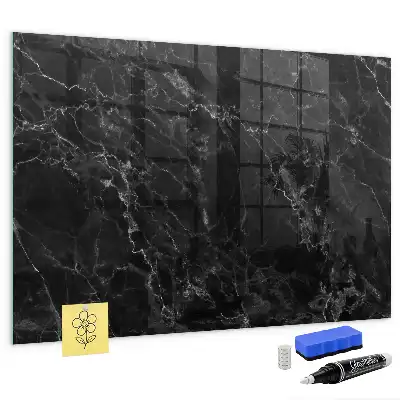 Quadro magnético de apagar a seco mármore escuro