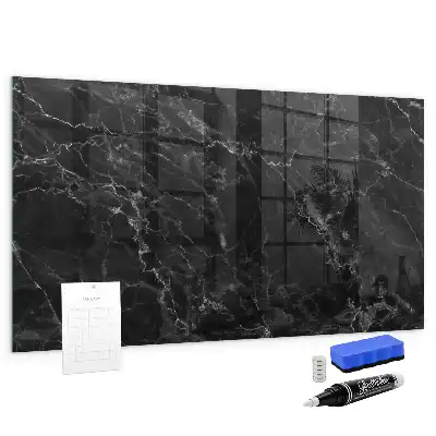 Quadro magnético de apagar a seco mármore escuro